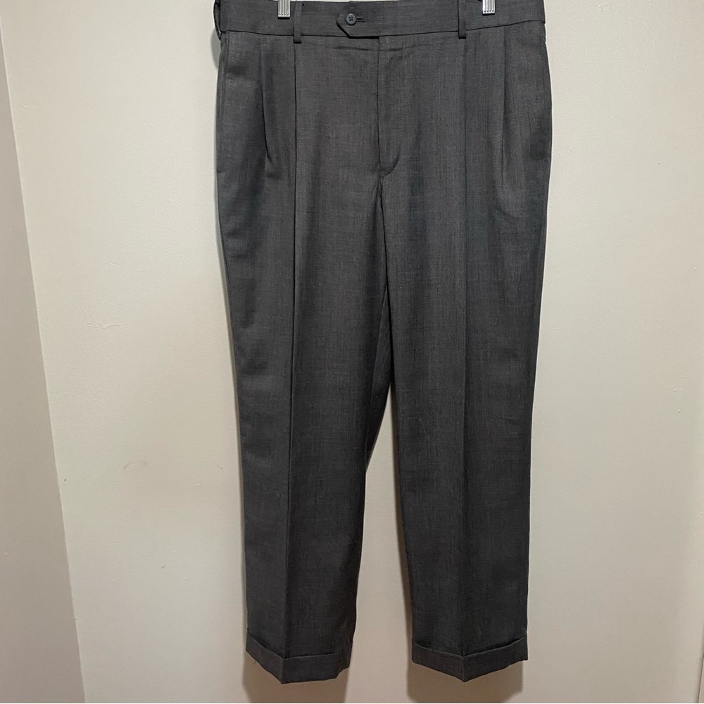 Stafford Performance Men’s Gray‎ Dress Pants 36x29